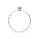 Solitaire Diamond Ring Round Brilliant 0.3ct by Qutahia Jewellery
