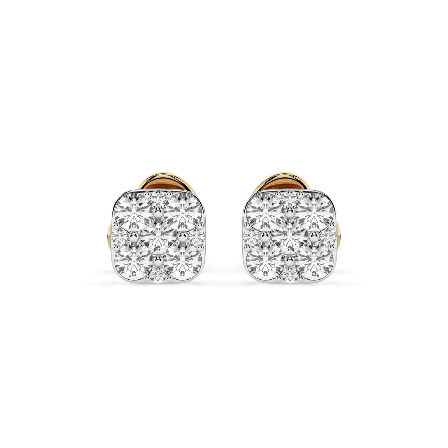 Illusion Earring (Round), 0.06 ct — 102-10107