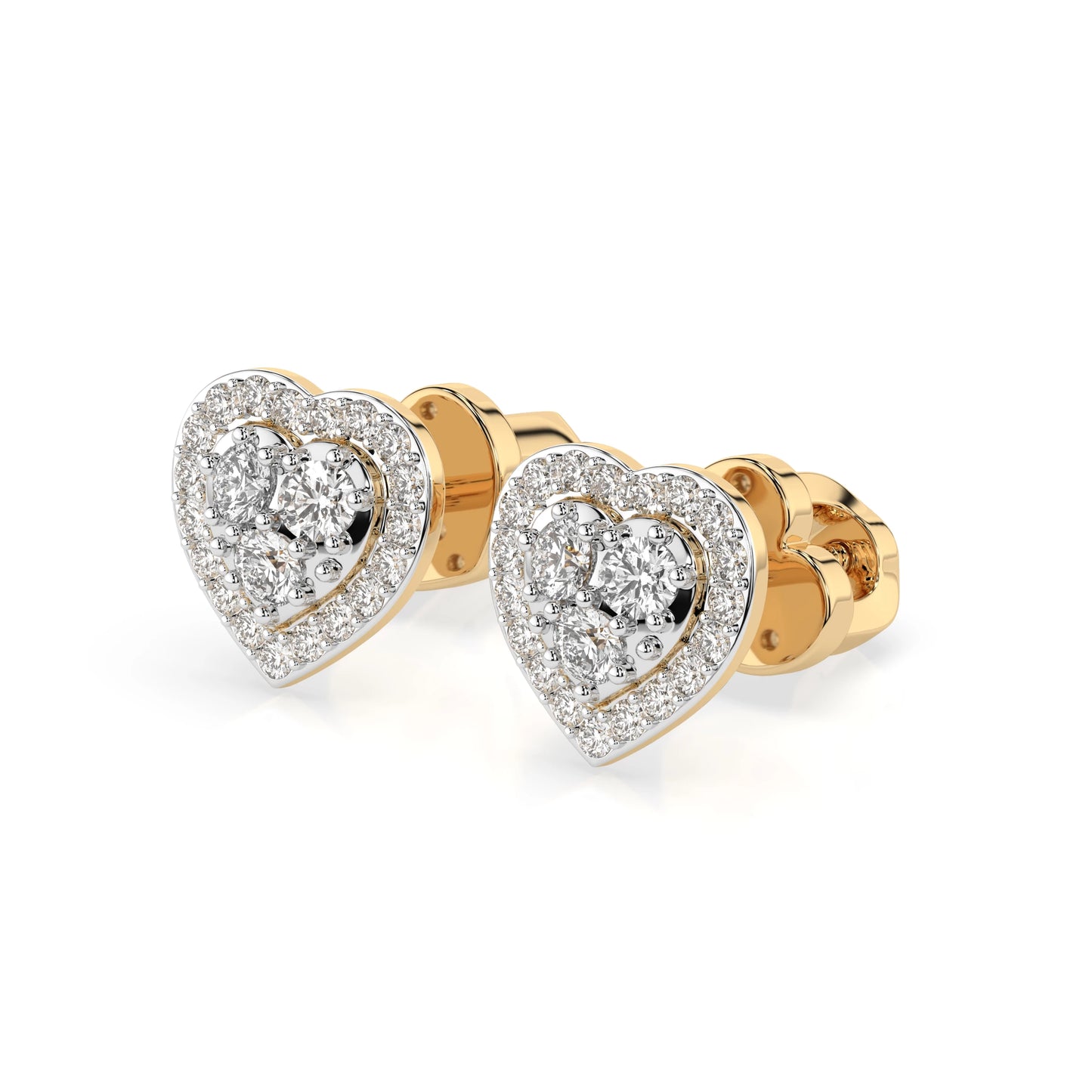 Illusion Earring (Round), 0.17 ct — 102-10096