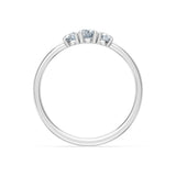 Solitaire Eternity Diamond Ring Round Brilliant 0.15ct by Qutahia Jewellery