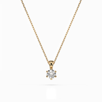 Solitaire Necklace (Round), 0.3 ct — 104-10004(4.2)