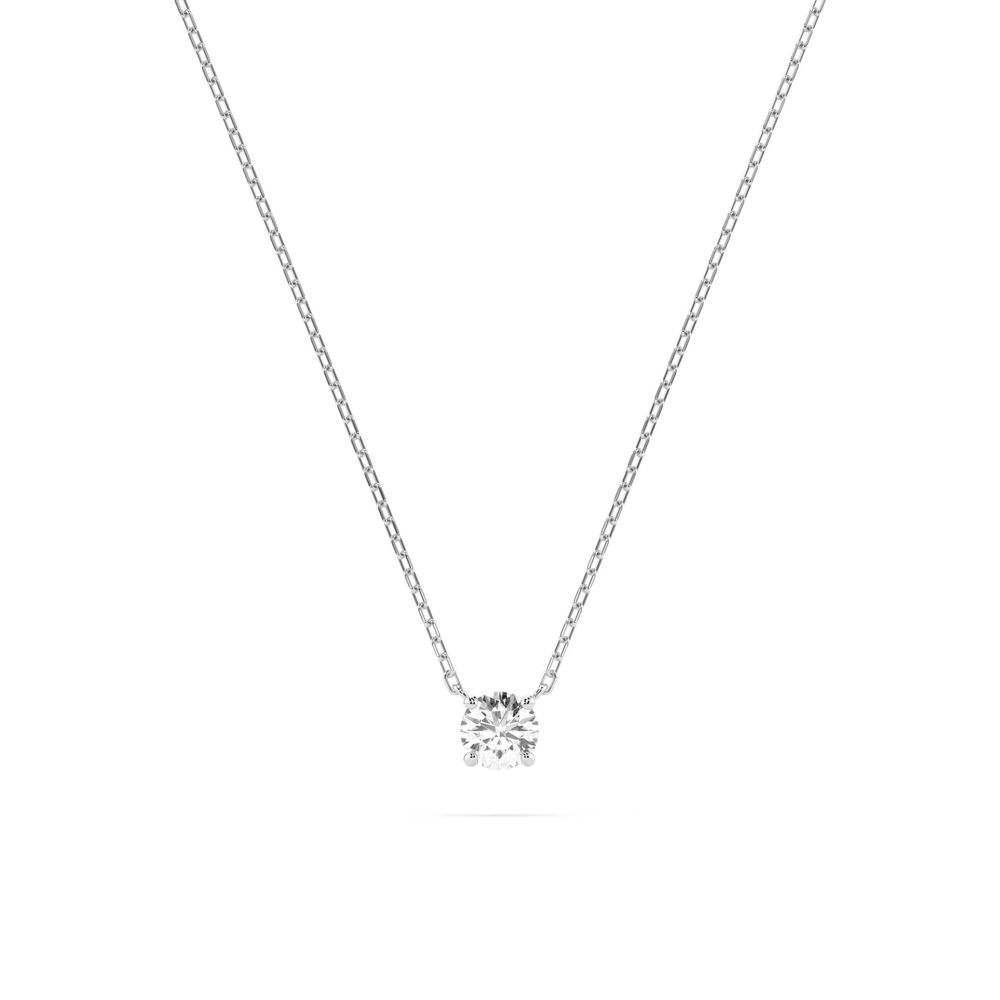 Solitaire Necklace (Round), 0.1 ct — 104-10040(3.0)