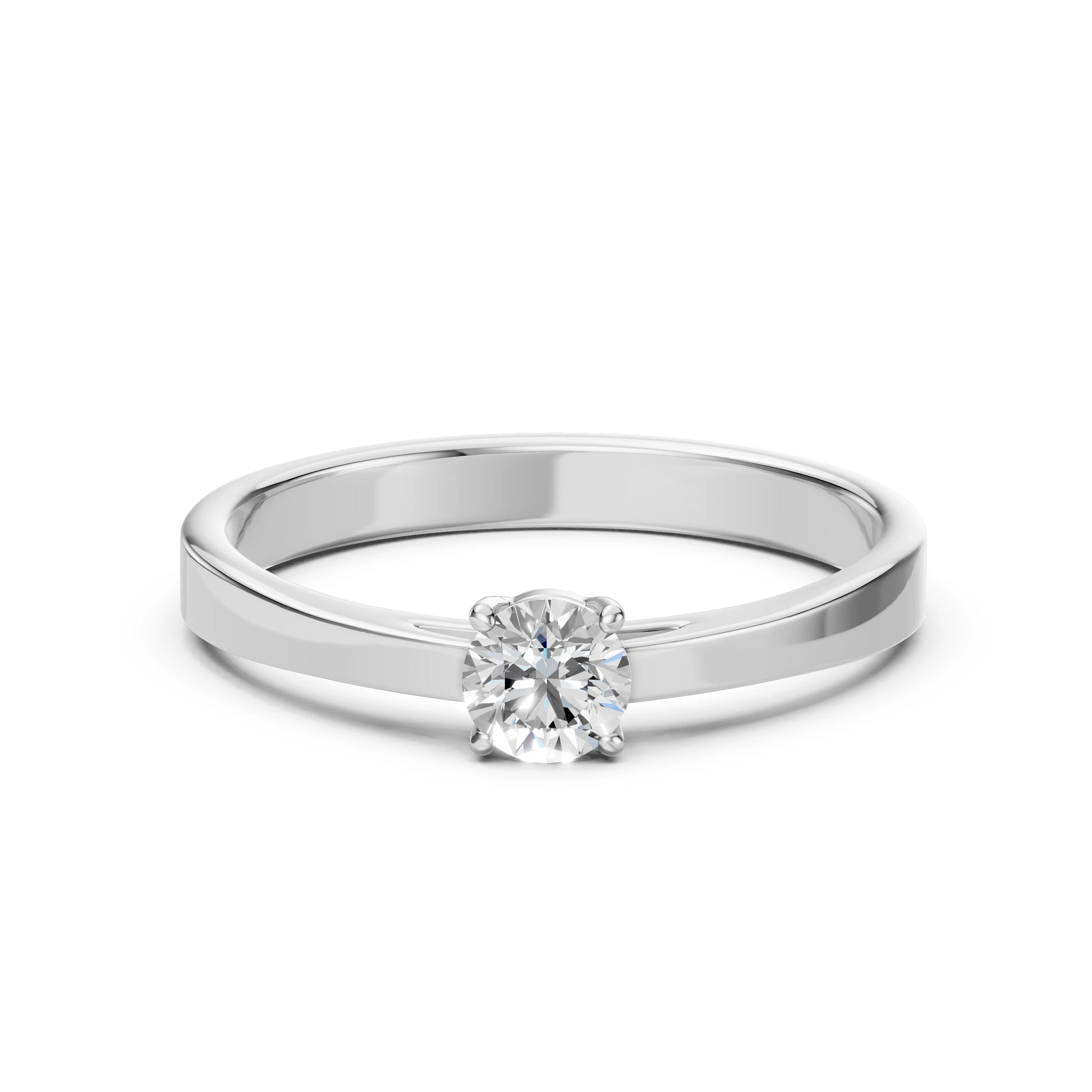 Solitaire Ring (Round), 0.4 ct — 101-10012/1(4.7)