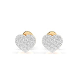 Illusion Diamond Earrings Round 0.18ct by Qutahia Jewellery
