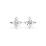 Illusion Diamond Earrings Marquise 0.8ct by Qutahia Jewellery