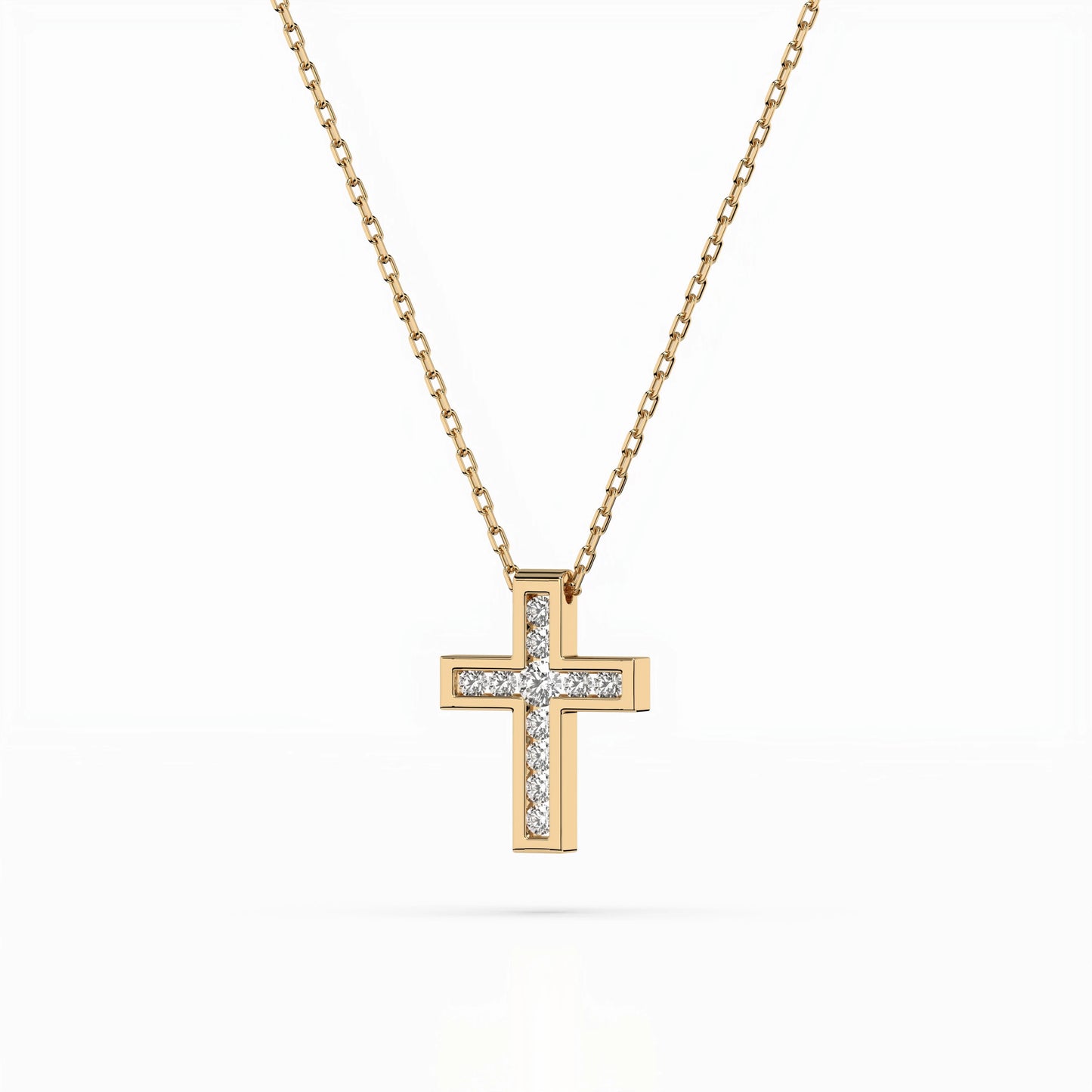 Minimalism Necklace (Round), 0.03 ct — 104-10008