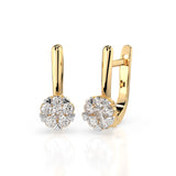 Illusion Earring (Round), 0.12 ct — 102-10015/1(2.5)
