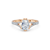 Cushion Lab Grown Diamond Micro Pave Eternity Ring 1.5ct by Qutahia Jewellery