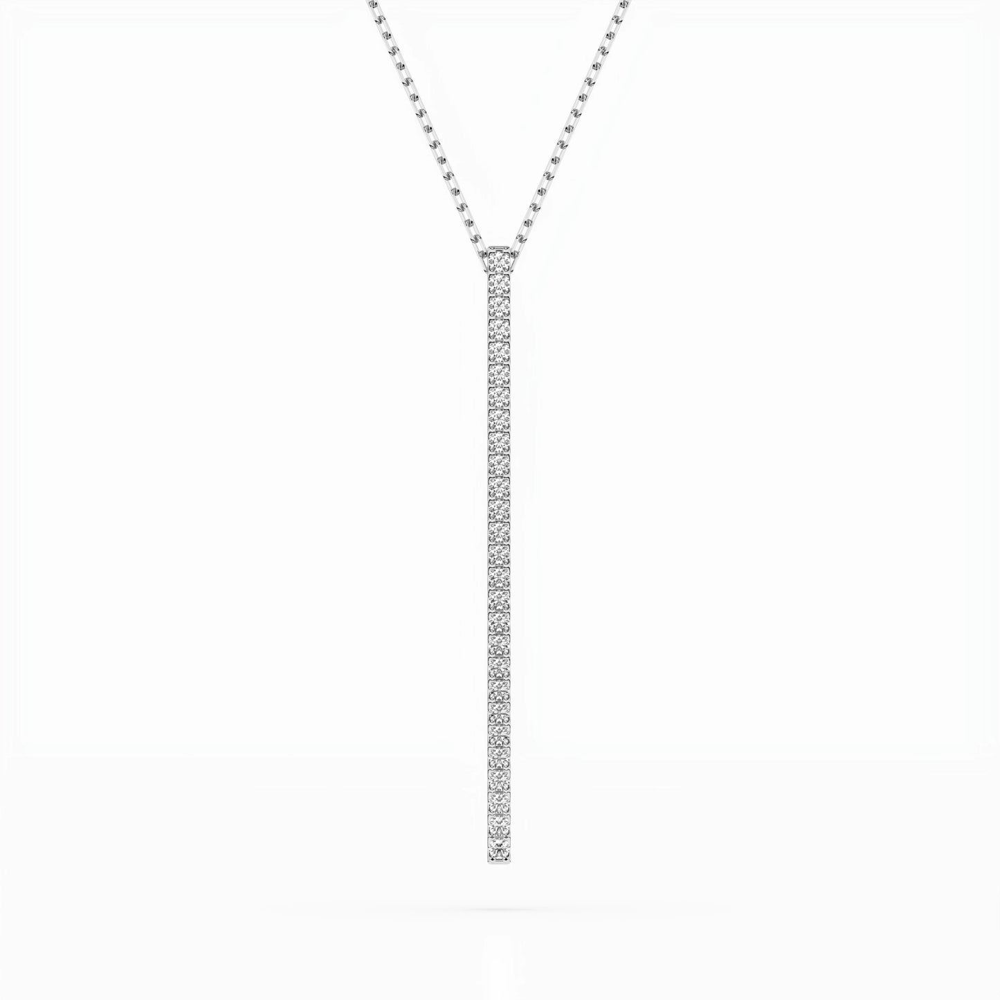 Minimalism Necklace (Round), 0.14 ct — 104-10050