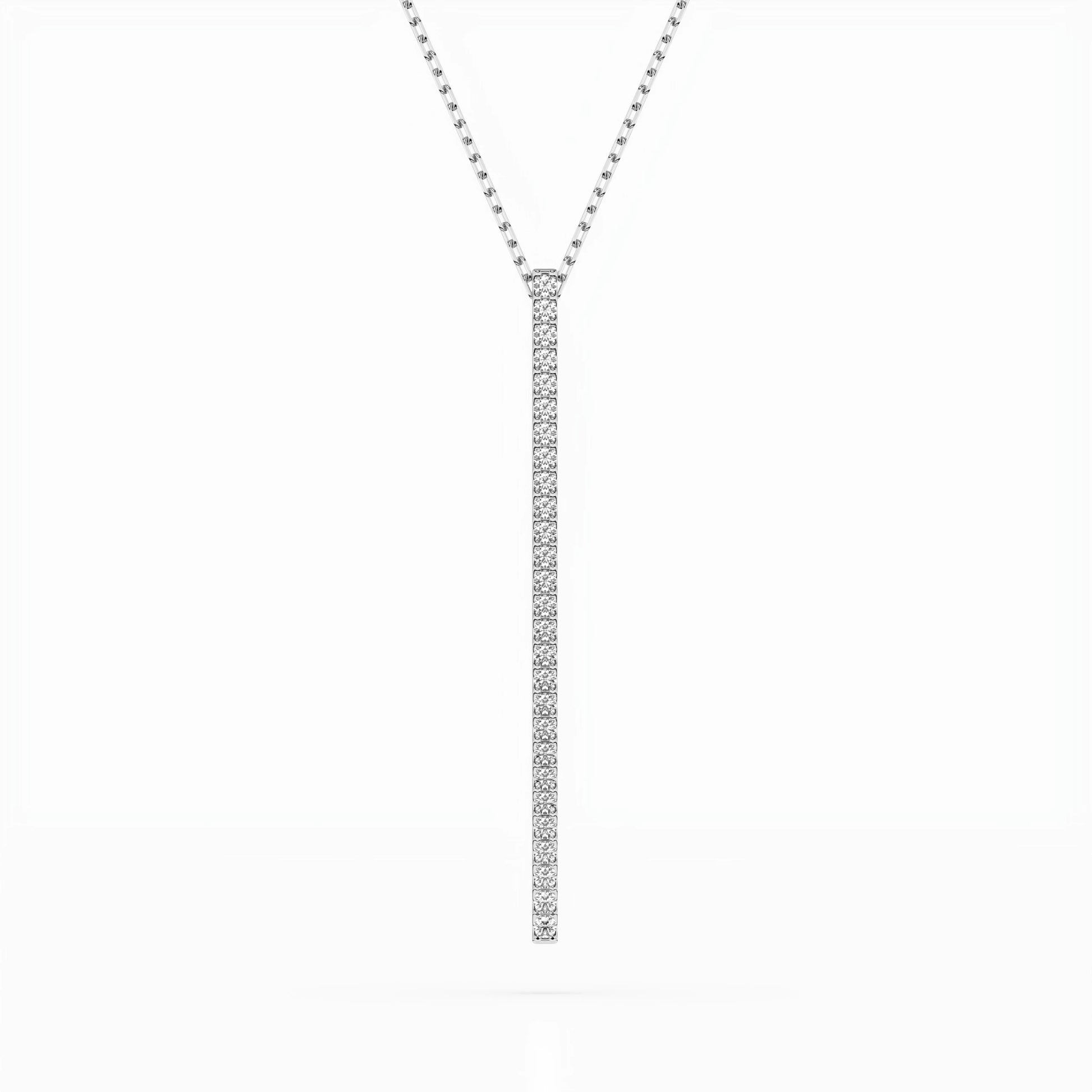 Minimalism Necklace (Round), 0.14 ct — 104-10050