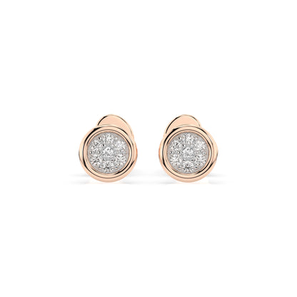 Illusion Earring (Round), 0.08 ct — 102-10068