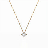 Solitaire Necklace (Princess), 0.1 ct β 104-10055(2.5)PR