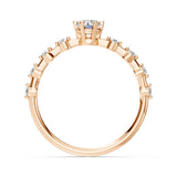 Solitaire Eternity Diamond Ring Round 0.3ct by Qutahia Jewellery