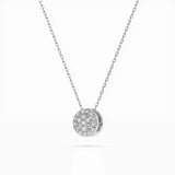 Illusion Diamond Necklace Round 0.08ct by Qutahia Jewellery