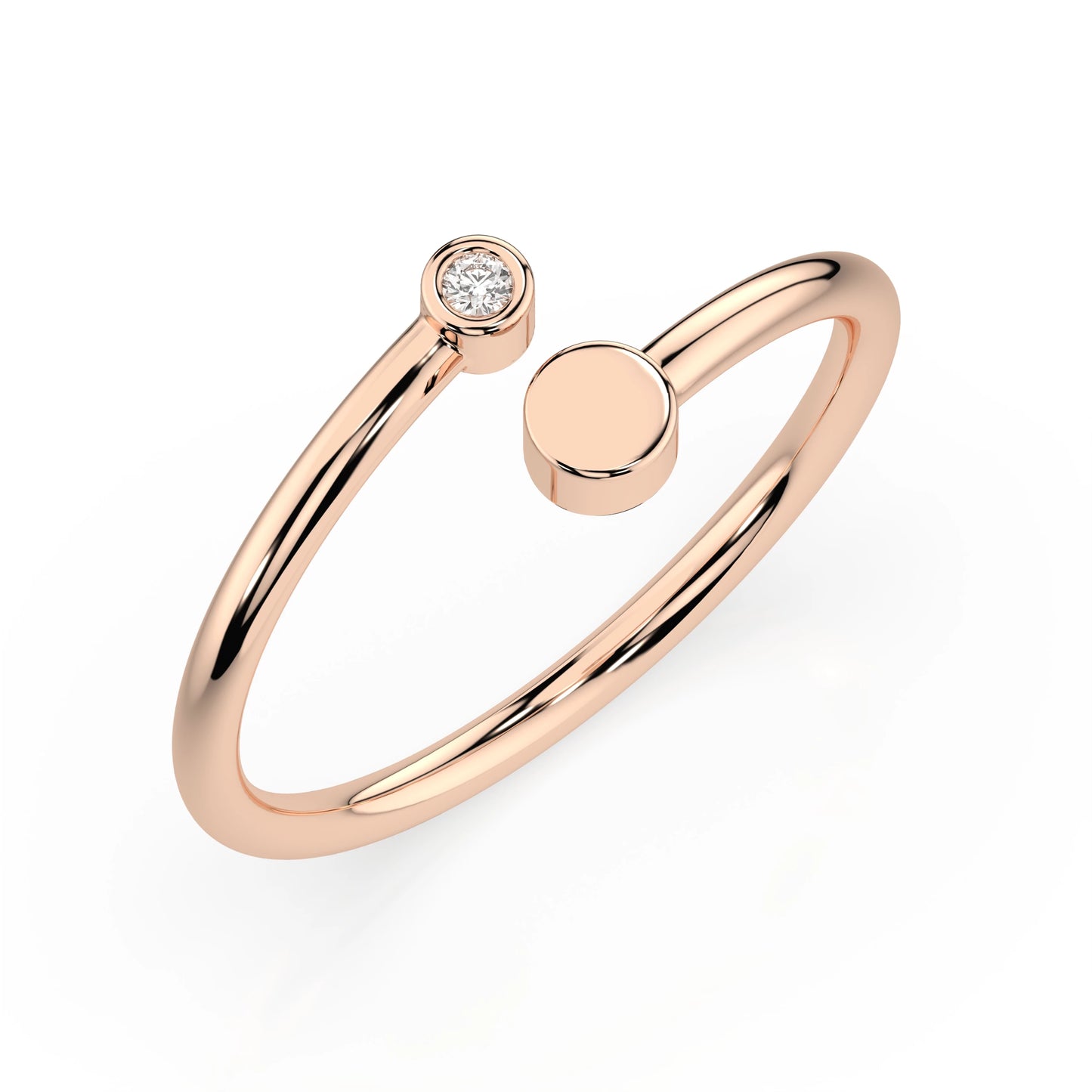 Minimalism Ring (Round), 0.02 ct — 101-10071