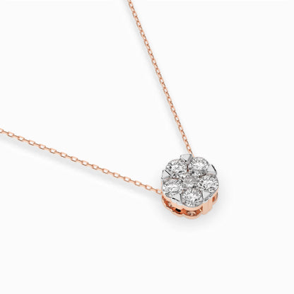 Illusion Necklace (Round), 0.1 ct — 104-10033(3.0)
