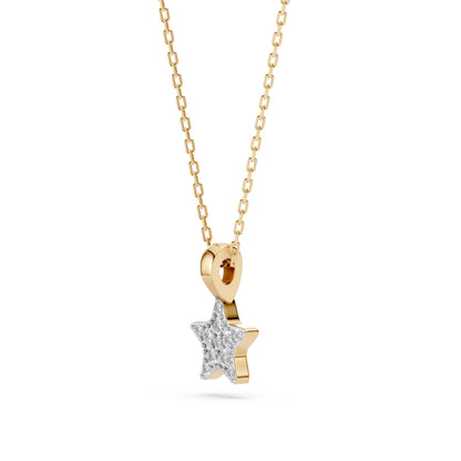 Minimalism Necklace (Round), 0.03 ct — 104-10077