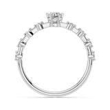 Solitaire Eternity Diamond Ring Round 0.2ct by Qutahia Jewellery
