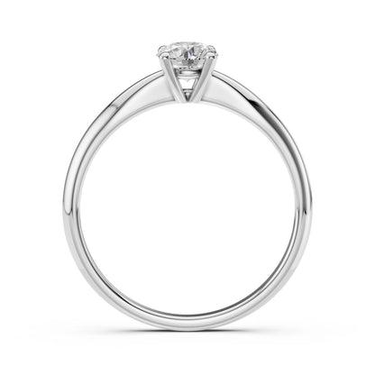 Solitaire Ring (Round), 0.4 ct — 101-10021(4.7)
