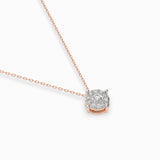Diamond Eternity Necklace Round 0.06ct by Qutahia Jewellery
