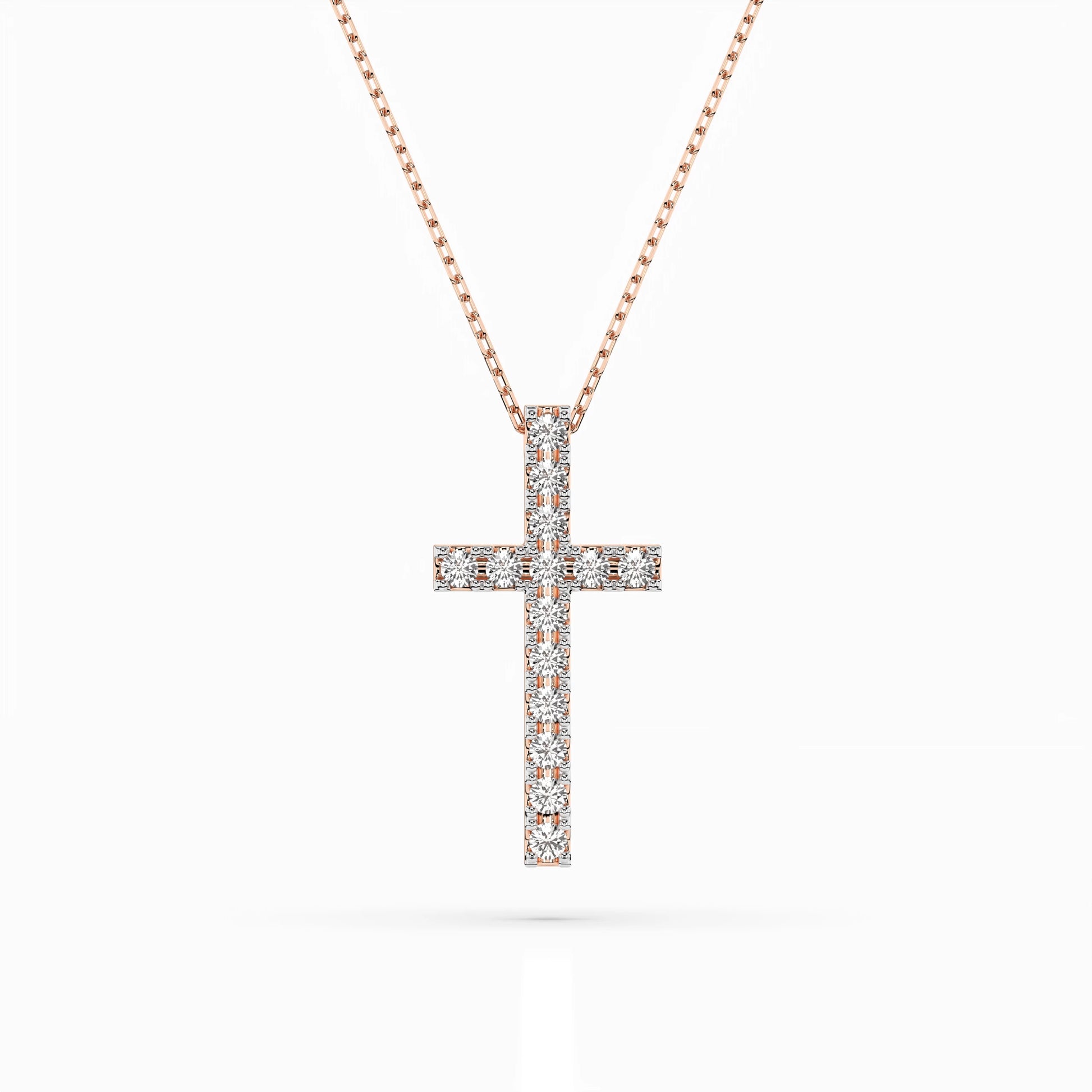 Minimalism Necklace (Round), 0.2 ct — 104-10025