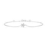 Diamond Bracelet Gold Round 0.03ct by Qutahia Jewellery