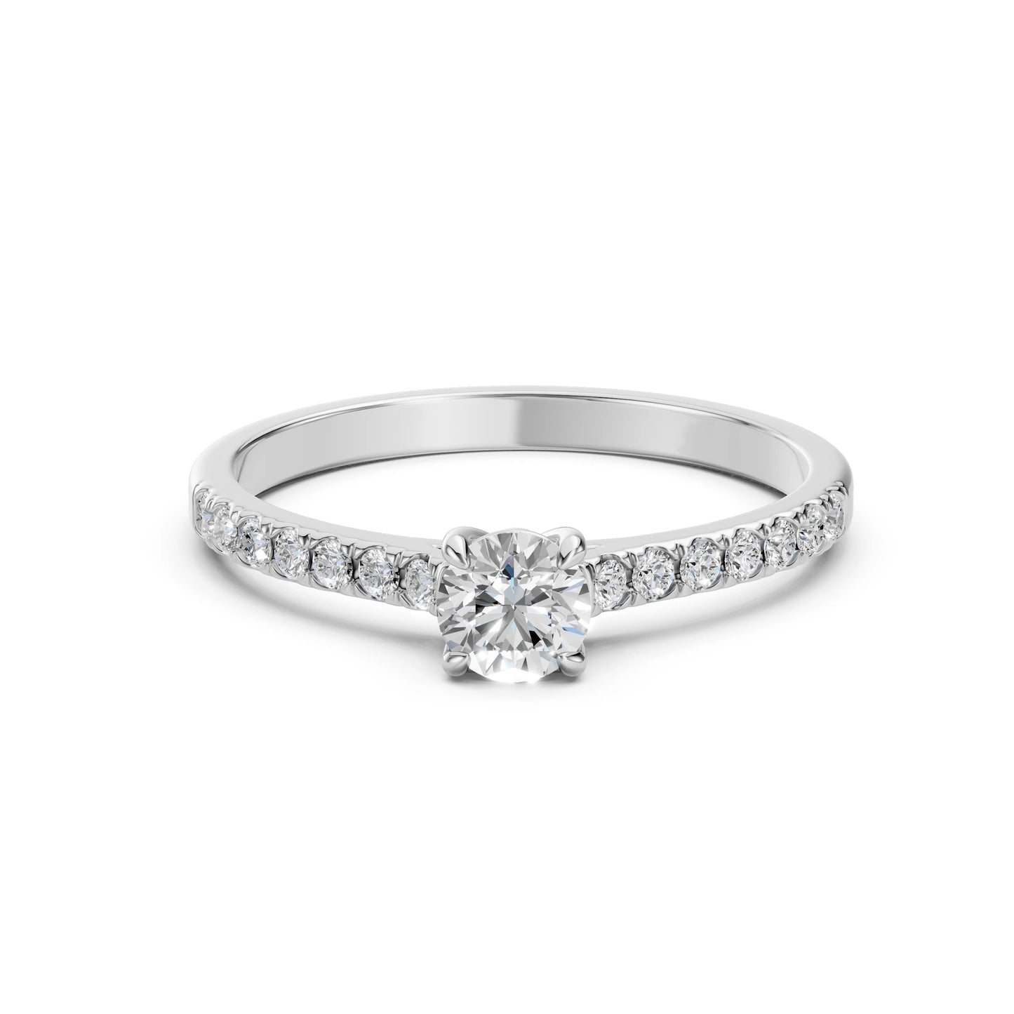 Solitaire Eternity Ring (Round), 0.4 ct — 101-10094(4.7)