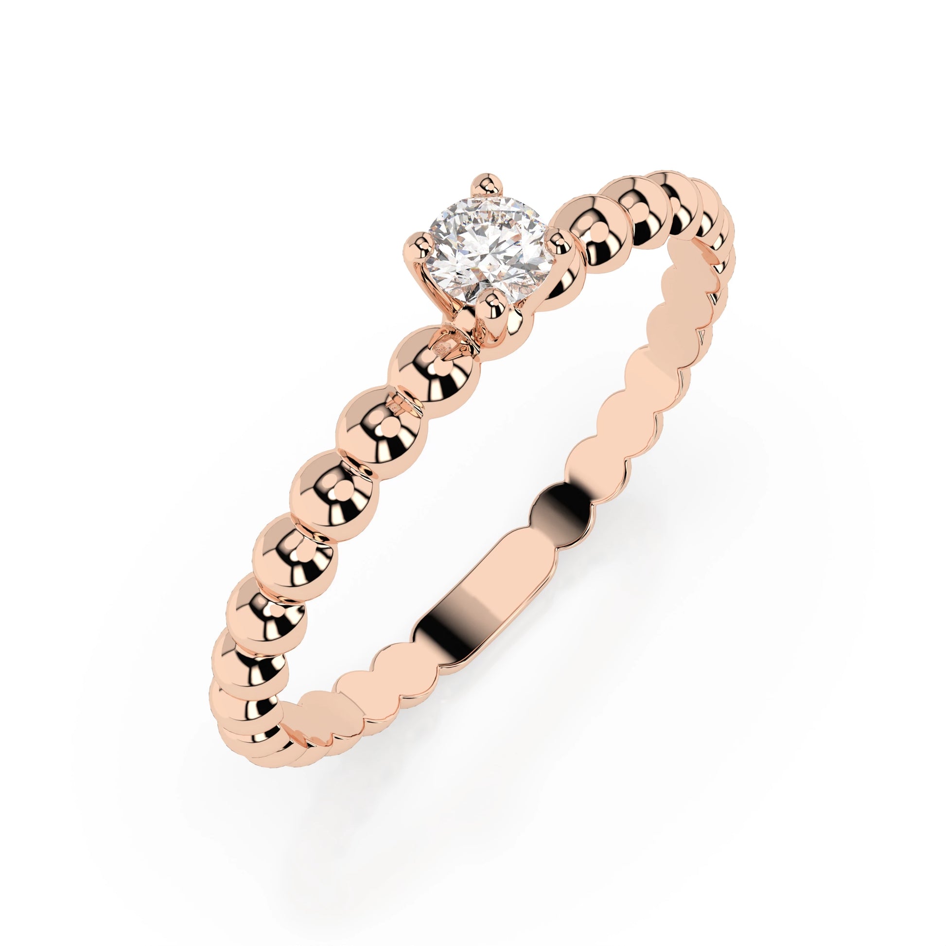 Solitaire Ring (Round), 0.06 ct — 101-10039(2.5)