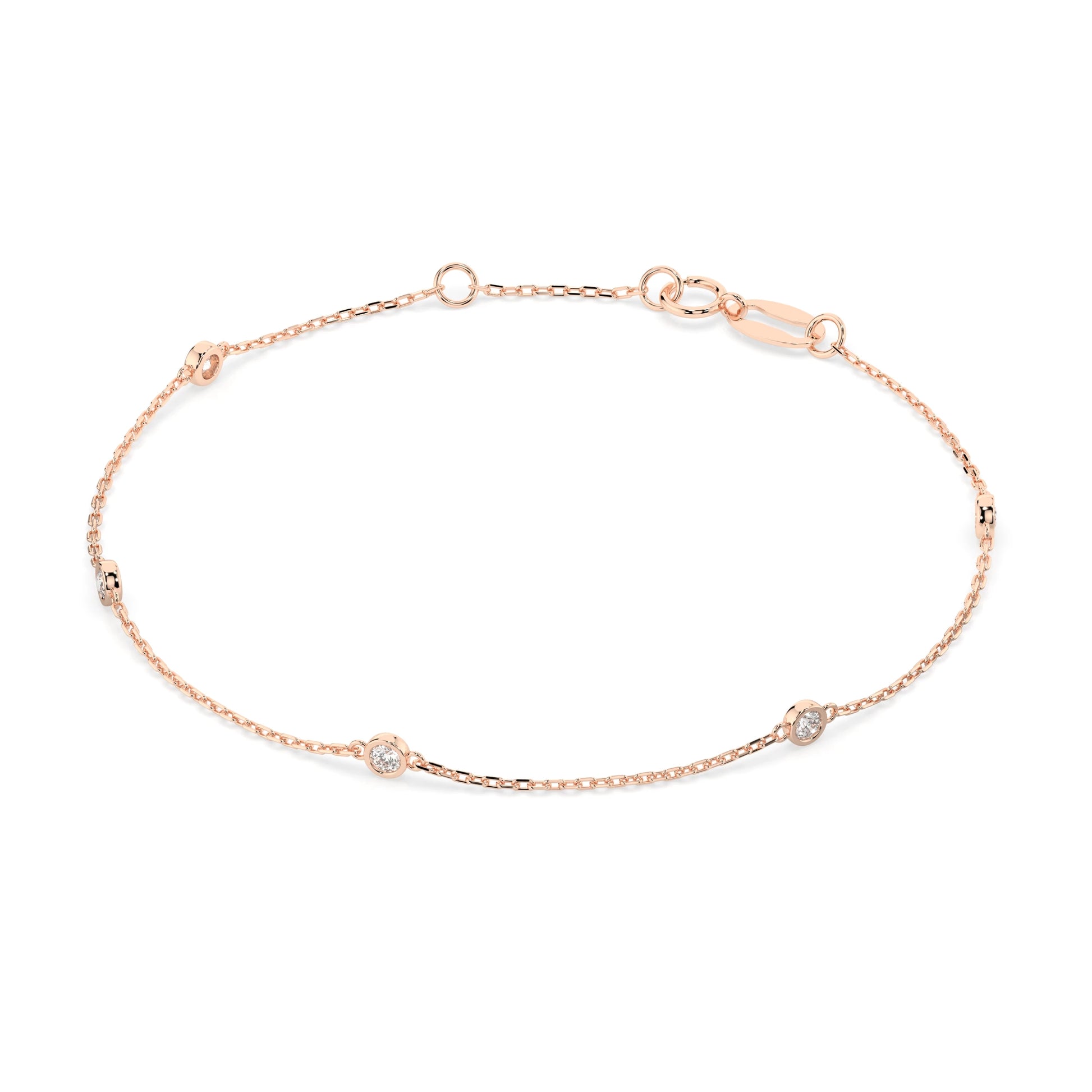 Minimalism Bracelet (Round), 0.14 ct — 105-10008/5(1.9)
