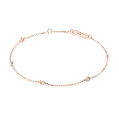Minimalism Bracelet (Round), 0.14 ct — 105-10008/5(1.9)