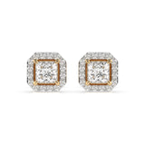 Diamond Eternity Earrings Princess 0.34ct by Qutahia Jewellery