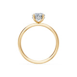 Oval Lab Grown Diamond Micro Pave Engagement Ring 1.5ct by Qutahia Jewellery