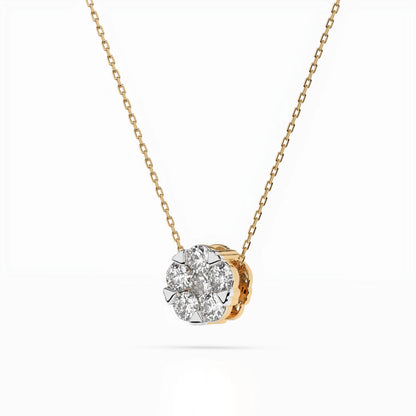 Illusion Necklace (Round), 0.1 ct — 104-10033(3.0)