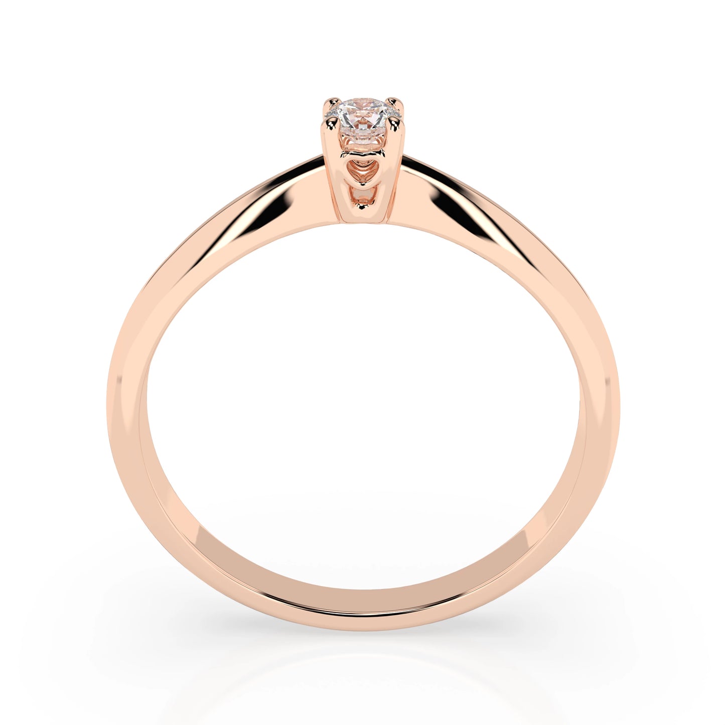 Solitaire Ring (Round), 0.06 ct — 101-10035(2.5)