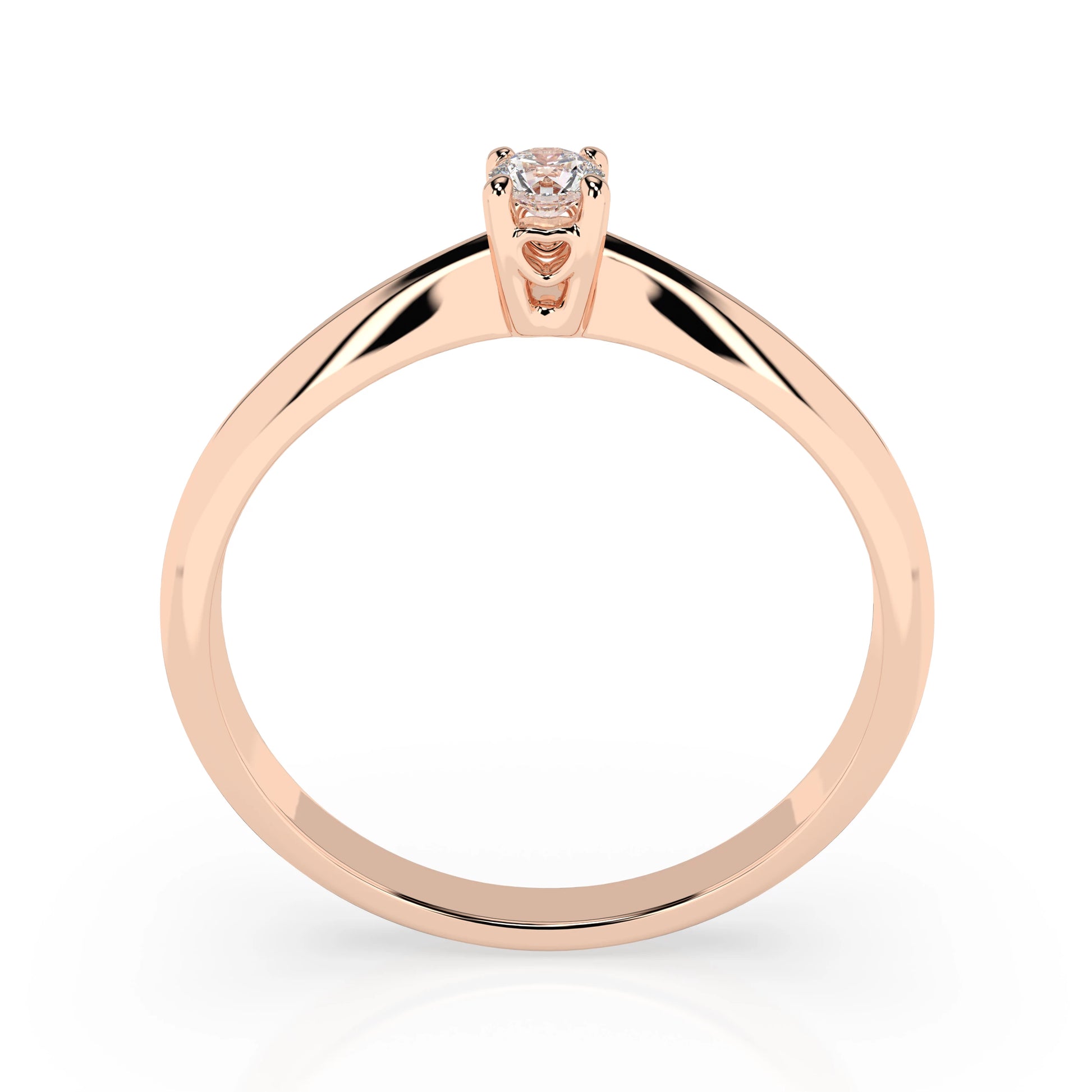 Solitaire Ring (Round), 0.06 ct — 101-10035(2.5)