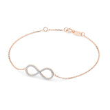 Diamond Bracelet Gold Round 0.19ct by Qutahia Jewellery