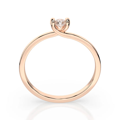 Solitaire Ring (Round), 0.3 ct — 101-10016(4.2)