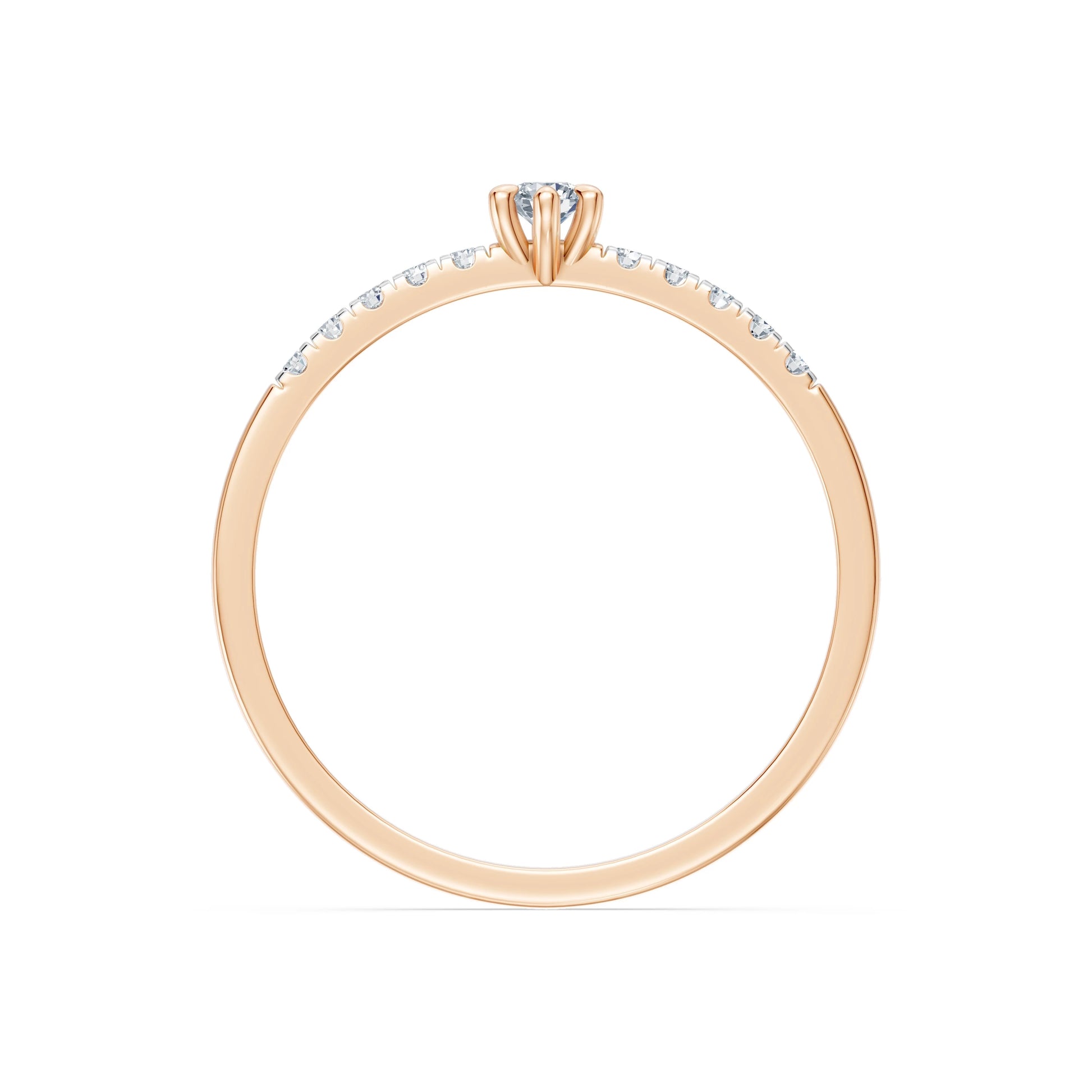 Solitaire Eternity Ring, 0.07 ct — 101-10126/4(2.6)