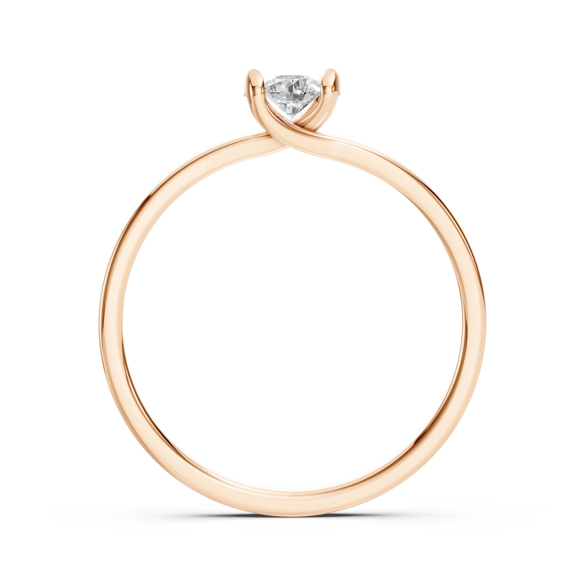 Solitaire Ring (Round), 0.15 ct — 101-10016(3.4)