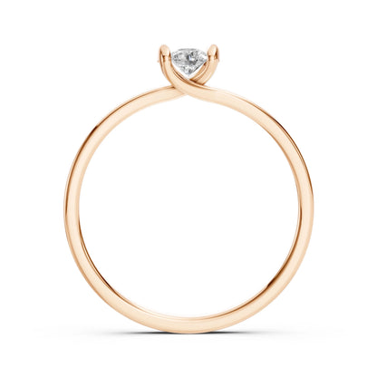 Solitaire Ring (Round), 0.15 ct — 101-10016(3.4)