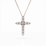 Delicate Diamond Necklace Round 0.52ct by Qutahia Jewellery