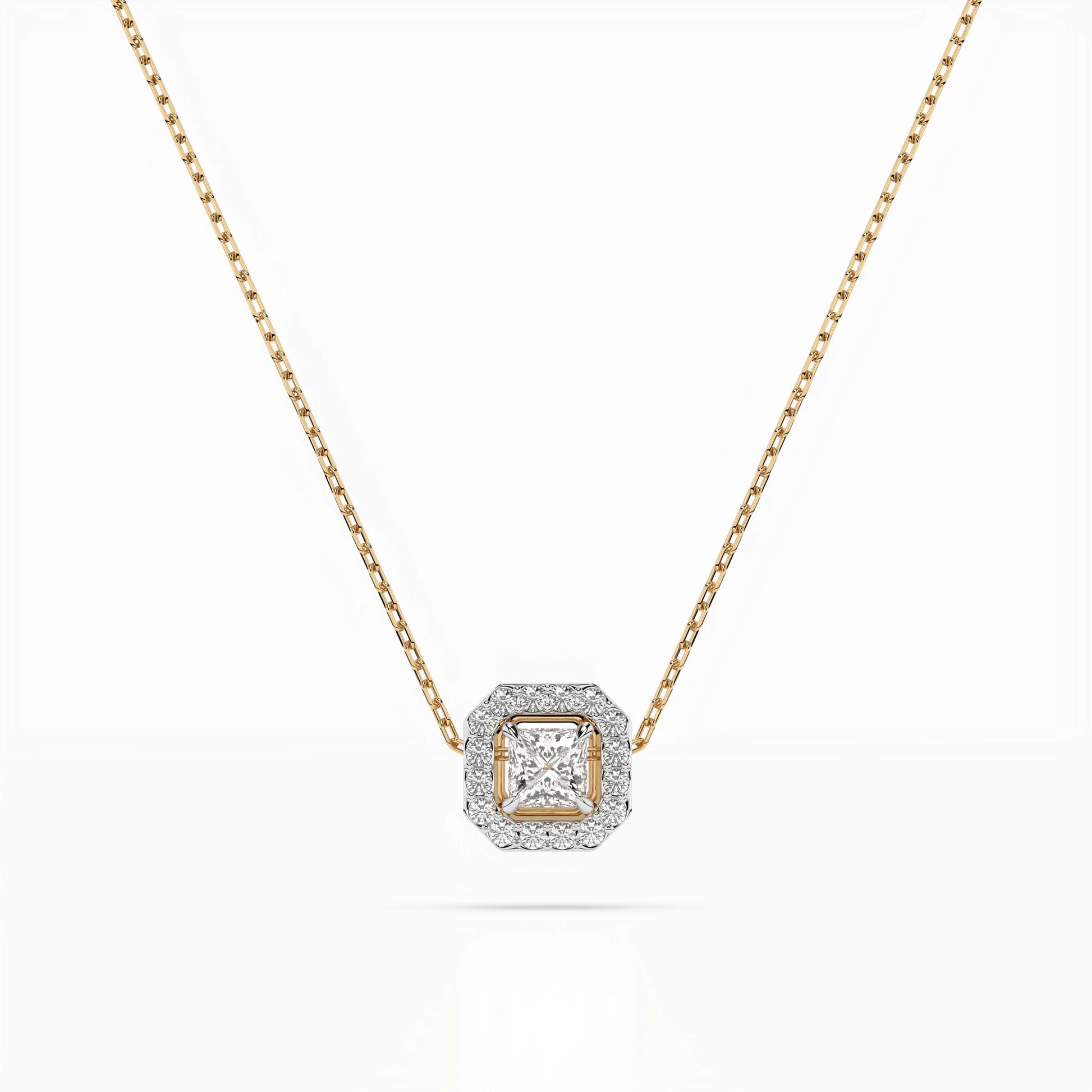 Solitaire Eternity Necklace (Princess), 0.17 ct — 104-10045(3.0)PR