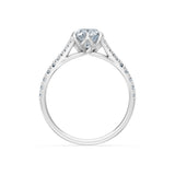 Oval Lab Grown Diamond Micro Pave Eternity Ring 1.5ct by Qutahia Jewellery