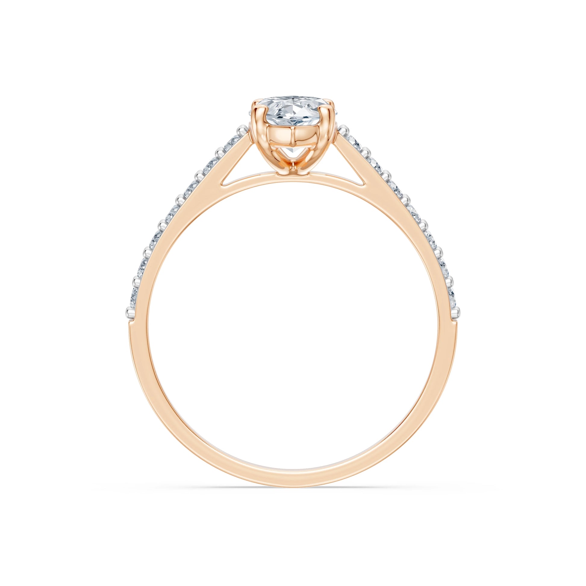 Marquise Lab Grown Diamond Slim Pave Eternity Ring 1.0ct by Qutahia Jewellery