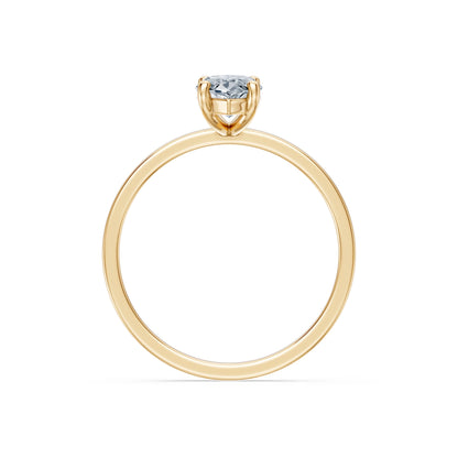 Marquise Lab Grown Diamond Solitaire Engagement Ring 1.0ct by Qutahia Jewellery