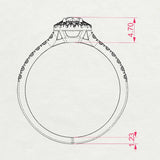 Solitaire Eternity Diamond Ring Round 0.25ct by Qutahia Jewellery