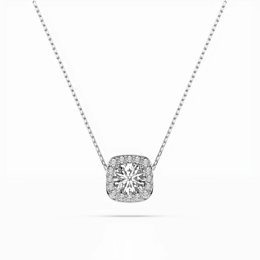 Diamond Eternity Necklace Round 0.4ct by Qutahia Jewellery