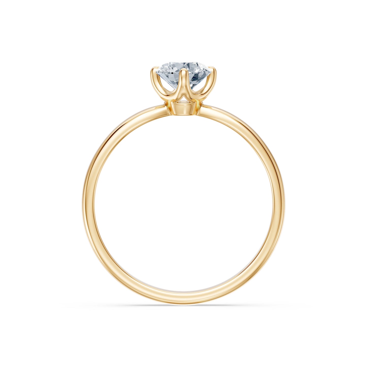 Solitaire Ring, 0.4 ct — 101-10041(4.7)