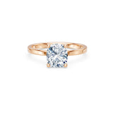 Cushion Lab Grown Diamond Solitaire Engagement Ring 2.0ct by Qutahia Jewellery