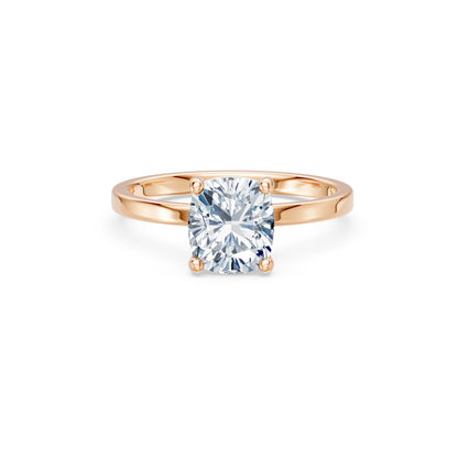 Cushion Lab Grown Diamond Solitaire Engagement Ring 2.0ct by Qutahia Jewellery